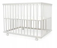 Łóżeczka i kojce - Łóżeczko Dziecięce Kojec Drewniany BUKOWY KÓŁKA 90x70cm Jakość PREMIUM - miniaturka - grafika 1