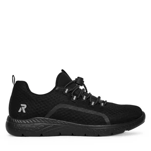 Półbuty Rieker M5070-00 Czarny - Sneakersy damskie - miniaturka - grafika 1