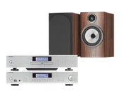 Zestawy stereo - Rotel A14 MkII (srebrny) + CD14 MkII (srebrny) + 706 S3 (mokka) - miniaturka - grafika 1
