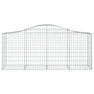 VIDAXL Kosze gabionowe, 6 szt, 200x50x80/100 cm, galwanizowane żelazo - Ogrodzenia - miniaturka - grafika 5