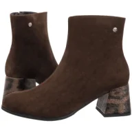 Botki damskie - Botki Brązowe K7202-02/00-8 (MA1445-a) Maciejka - miniaturka - grafika 1