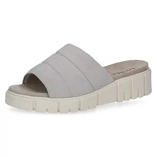 CAPRICE Klapki damskie 9-9-27254-20 płaskie, LT Grey Suede, rozmiar 38 EU, Lt Grey Suede, 38 EU - Klapki i japonki damskie - miniaturka - grafika 1