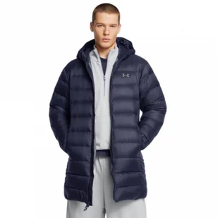 Męska kurtka parka puchowa pikowana Under Armour Legend Down - granatowa - UNDER ARMOUR - Kurtki męskie - miniaturka - grafika 1