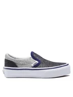 Buty dla dziewczynek - Vans Tenisówki Uy Classic Slip-On VN0005WWSXN1 Srebrny - miniaturka - grafika 1