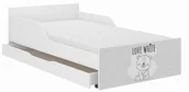 Łóżeczka i kojce - Łóżko dziecięce PUFI 160x80 BIAŁY MISIU - miniaturka - grafika 1