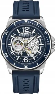 Zegarek Zegarek męski KENNETH COLE KCWGR0013502 granatowy sportowy skeleton - Zegarki męskie - miniaturka - grafika 1