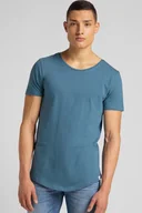 Koszulki męskie - MĘSKI T-SHIRT LEE ELONGATED TEE TEAL L62JEPQO 112114662 - Lee - miniaturka - grafika 1
