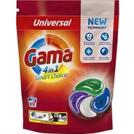 Środki do prania - Gama 4in1 Universal 60 Caps 1,3kg (kapsułki do prania białych i kolorowych tkanin) - miniaturka - grafika 1