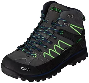CMP Męskie buty trekkingowe Moon MID, Grey Verde Fluo, 43 EU - Buty trekkingowe męskie - miniaturka - grafika 1