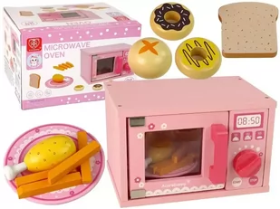 Kuchenka mikrofalowa drewniana - Leantoys - Zabawki AGD - miniaturka - grafika 1
