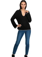 Swetry damskie - Heine Sweter w kolorze czarnym - miniaturka - grafika 1