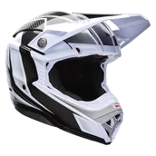 Kaski motocyklowe - Kask Cross BELL Moto-10 Mips Złamany Biały/Czarny/SzaryXL - miniaturka - grafika 1