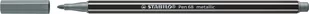 Pisak Stabilo Pen metallic srebrny - Kredki, ołówki, pastele i pisaki - miniaturka - grafika 1