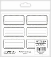Zeszyty szkolne - Naklejki etykieta na zeszyt słoik książki Ramki 24 arkusze - miniaturka - grafika 1