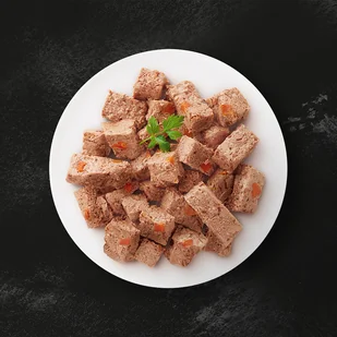 SHEBA puszka 400 g Nature's Collection – mokra pełnoporcjowa karma dla dorosłych kotów, koktajl drobiowy z wątróbką i olejem z ryb z przybraniem z marchewki, w terynie - Mokra karma dla kotów - miniaturka - grafika 2