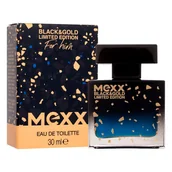 Wody i perfumy męskie - Woda toaletowa Mexx Black&Gold Limited Edition For Him 30 ml - miniaturka - grafika 1
