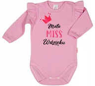 Body dla niemowląt - BODY NAPIS nadruk MISS WDZIĘKU r 62 KLEKLE - miniaturka - grafika 1