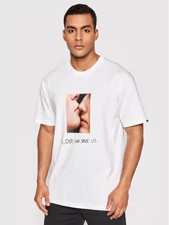 Koszulki męskie - Vans T-Shirt SARA LORUSSO Pride VN0A7SFF Biały Regular Fit - grafika 1