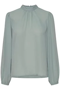 ICHI Damska bluzka IHCELLANI LS, 164404/Abyss, 38 - Bluzki damskie - miniaturka - grafika 1