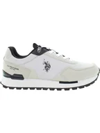 Trampki męskie - U.S. Polo Assn. Sneakersy w kolorze biało-kremowo-czarnym - miniaturka - grafika 1