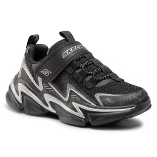 Sneakersy damskie - SKECHERS Sneakersy Wavetronic 403603L/BKSL Black/Silver - grafika 1