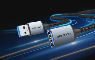 Przedłużacz USB 3.0 męski USB do żeński USB-A, Vention 2m (czarny) - Kable komputerowe i do monitorów - miniaturka - grafika 5