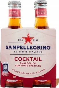 San Pellegrino Cocktail 4x200ml szklana butelka - Napoje gazowane - miniaturka - grafika 1