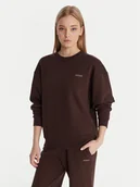 Bluzy damskie - Guess Bluza V6RQ13 K9V31 Brązowy Regular Fit - miniaturka - grafika 1