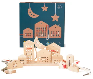 Babai Sznurowanka Dla Dzieci Zestaw Drewniany - Zabawki zręcznościowe Babai Sznurowanka Dla Dzieci Zestaw Drewniany - Zabawki zręcznościowe - miniaturka - grafika 1