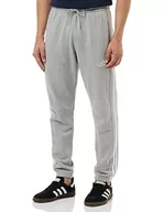 Spodenki męskie - adidas Męskie spodnie Essentials French Terry Tapered Elastic Cuff 3 paski - miniaturka - grafika 1