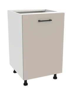 Szafka Dolna Presto 50X82 Cm Płyta Laminowana Biały/Kaszmir - Szafki kuchenne - miniaturka - grafika 1