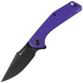 Noże - Nóż Sencut Actium Purple G10, Black Stonewashed D2 (SA02D) - miniaturka - grafika 1