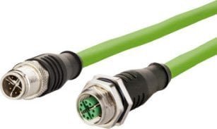 Triton Kabel połączeniowy METZ CONNECT M12 żeński-męski, 8-biegunowy, kodowany X, prosty-prawy, 5 m