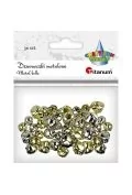 Dodatek dekoracyjny Craft-fun dzwoneczki dekoracyjne 6,8,10mm zl/sr DIYXM040 M040) - Scrapbooking - miniaturka - grafika 1