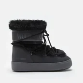 Śniegowce damskie - MOON BOOT LTRACK LOW BLACK FAUX-FUR BOOTS 80D2450130N001 - miniaturka - grafika 1