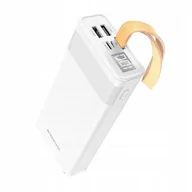 Powerbanki - Powerbank Power bank 20000mAh Biały 2x USB LAMPKA - miniaturka - grafika 1