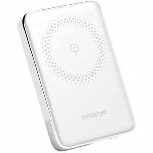 INNOSTYLE POWERMAG SLIM SZYBKI POWERBANK INDUKCYJNY DO MAGSAFE 10000MAH BIAŁY - Powerbanki - miniaturka - grafika 1