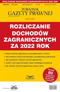 Rozliczanie dochodów zagranicznych za 2022 rok - E-booki - prawo - miniaturka - grafika 1