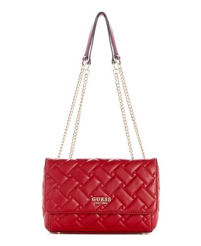 Guess Alanna Convertible Crossbody Flap, bordowy, jeden rozmiar