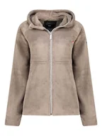 Kurtki damskie - Geographical Norway Kurtka polarowa "Ulotta" w kolorze szarobrązowym - miniaturka - grafika 1