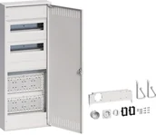 Rozdzielnie elektryczne - Hager Rozdzielnica 2x12 mod. + 2x płyta montażowa - drzwi stalowe - miniaturka - grafika 1