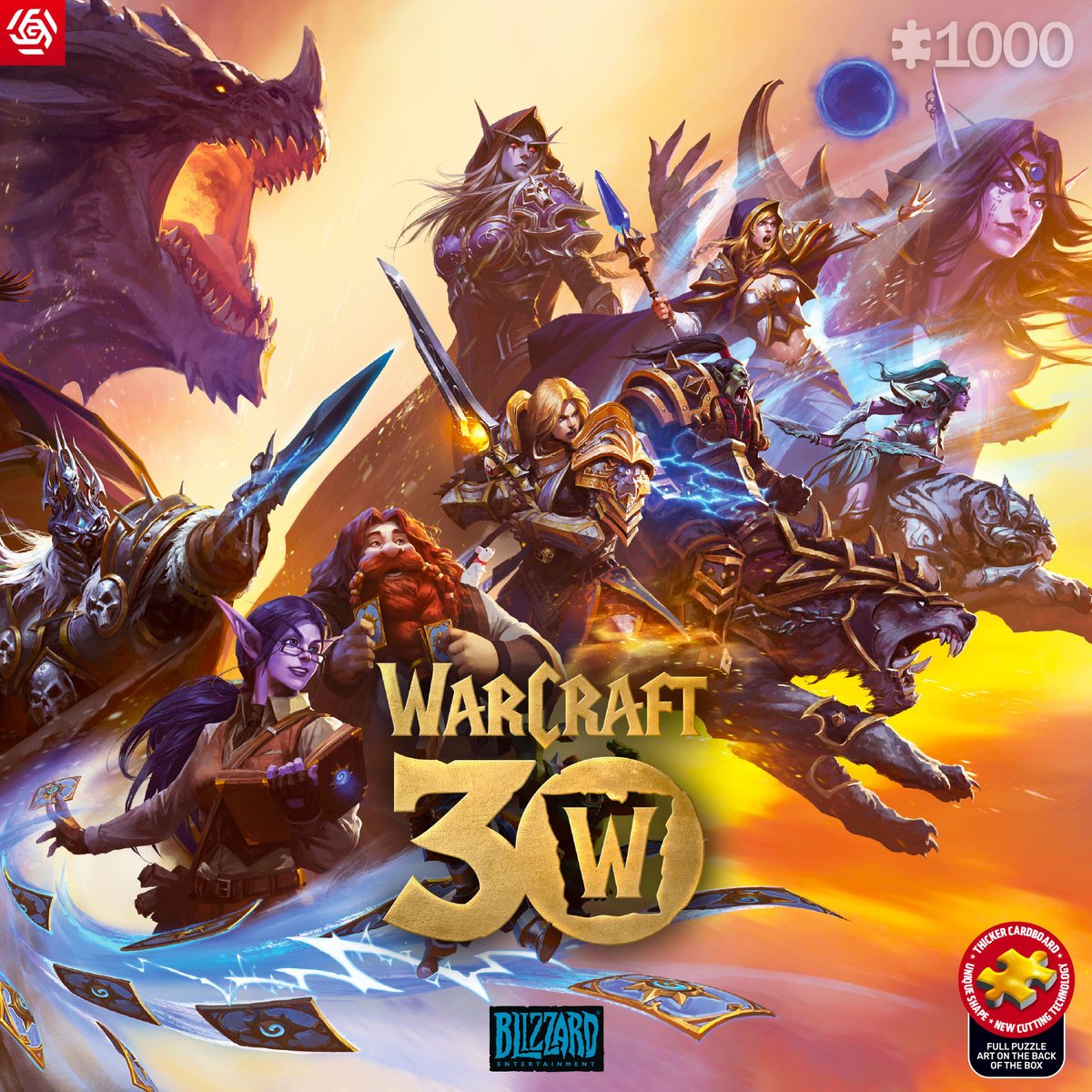 Puzzle, Good Loot, Gaming Puzzle, Warcraft 30th Anniversary, 1000 el.