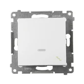 Wyłączniki światła i elektryczne - Simon Włącznik schodowy z podświetleniem 54 biały - miniaturka - grafika 1