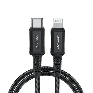Acefast kabel MFI USB Typ C - Lightning 1,8m, 30W, 3A czarny (C4-01 C Black) C4-01-C-L black - Kable USB - miniaturka - grafika 1