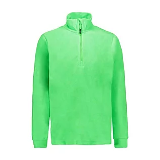 Bluzy dla chłopców - CMP Chłopięca bluza Maglia w Pile Arctic Fleece zielony Zielony neonowy 164 - grafika 1