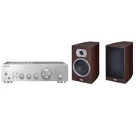Zestawy stereo - Pioneer A-40AE Srebrny, Heco Victa Prime 302 Espresso - miniaturka - grafika 1