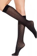 Skarpetki damskie - Podkolanówki Trendyline 02 czarne - Gatta - miniaturka - grafika 1