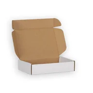 Pudełka i szkatułki - Pudełko Fasonowe Białe 310X220X55 mm - miniaturka - grafika 1