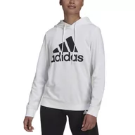 Bluzy sportowe damskie - Bluza adidas Essentials Relaxed Logo Hoodie HD1800 - biała - Adidas - miniaturka - grafika 1