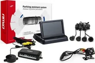 Czujniki parkowania - AMiO Zestaw czujników parkowania tft02 4,3" z kamerą hd-315-led 4 sensory czarne"gold" - miniaturka - grafika 1